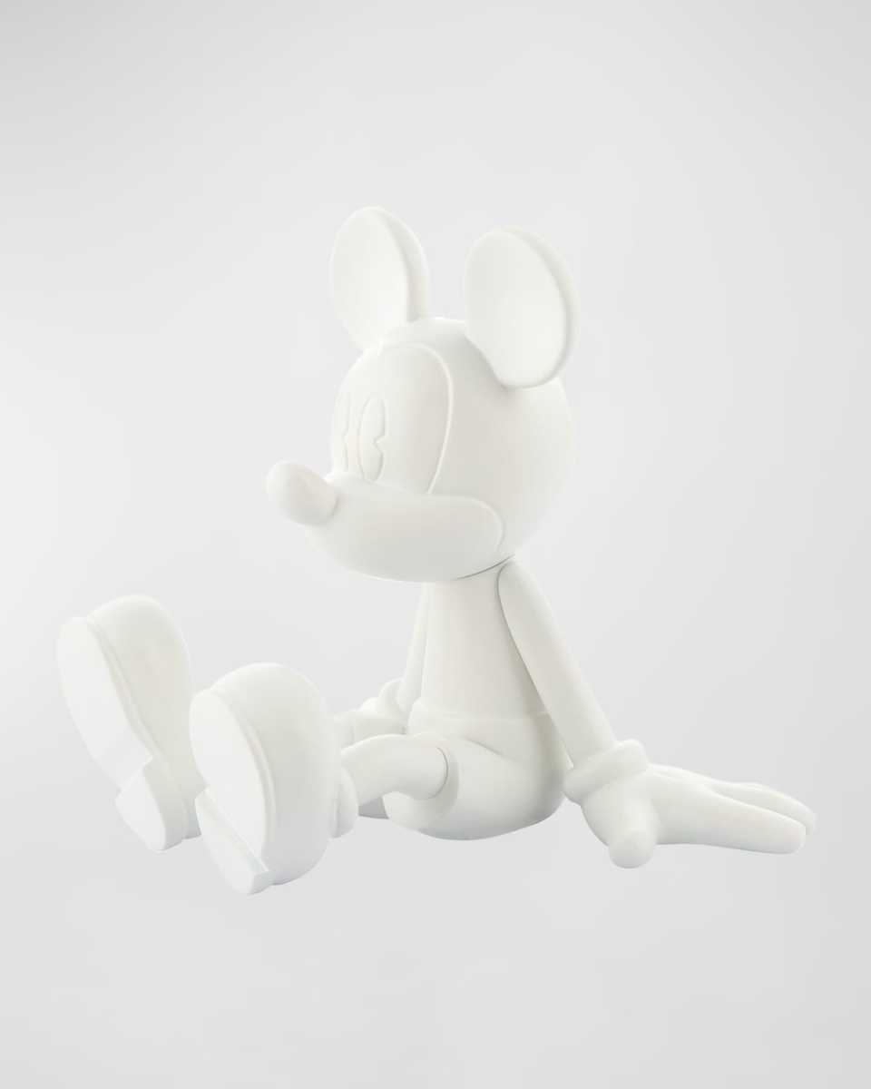 Matte White Sitting Mickey Small Figurine by Marcel Wanders